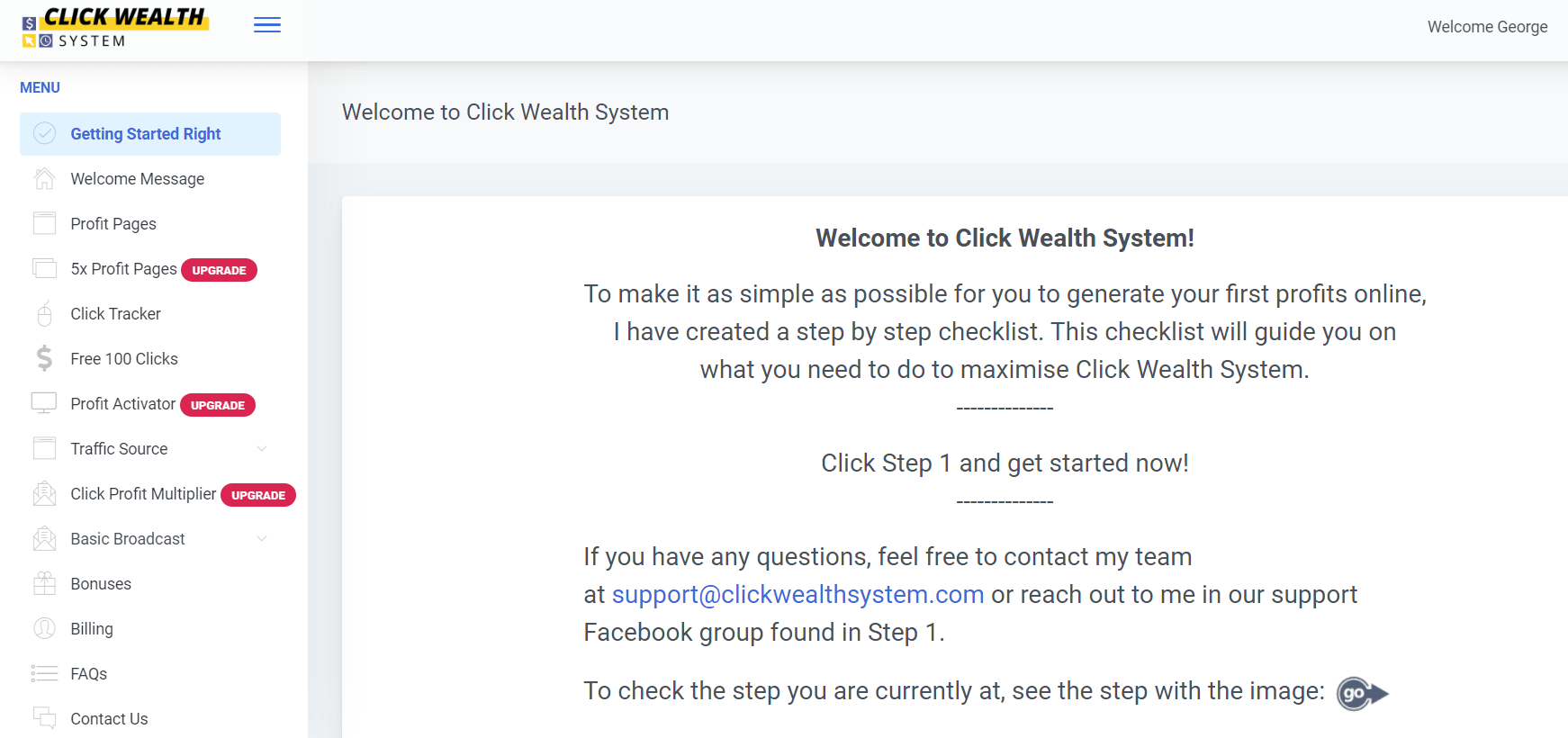 clickwealth done for you sales funnels