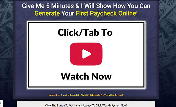 clickwealth affiliate sales funnel
