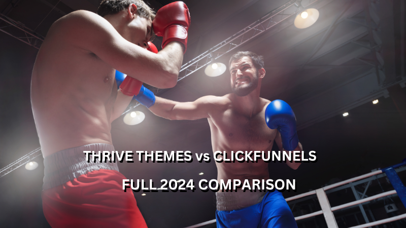 two boxers as a representation of Thrive Themes vs ClickFunnels